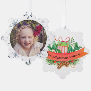 Hang It On The Tree Photo & Custom Greeting Decoration Card