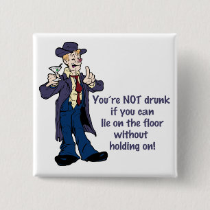 Hang On! 15 Cm Square Badge