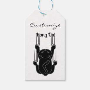Hang On Black Cat Thunder_Cove Gift Tags