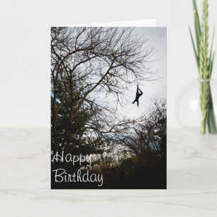 Hang On Happy Birthday Greeting Card