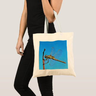 Hang On In There Artistic Dragonfly Tote Bag