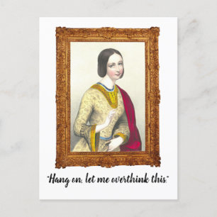"Hang On, Let Me Overthink This" Funny Postcard