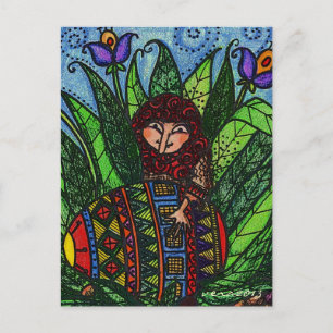 Hang on to Your Pysanka Ukrainian Folk Art Postcard