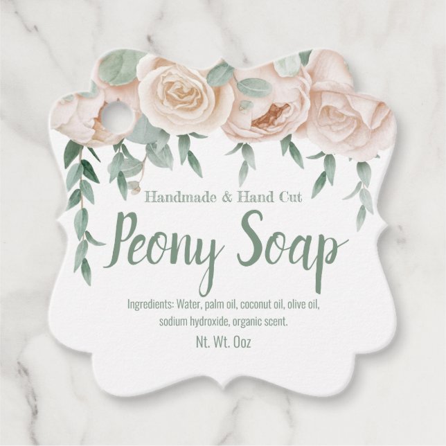 Hang Tag For Handmade Soap (Front)