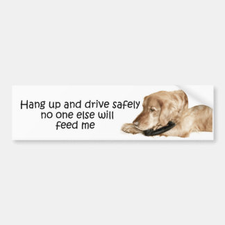 Hang up bumper sticker