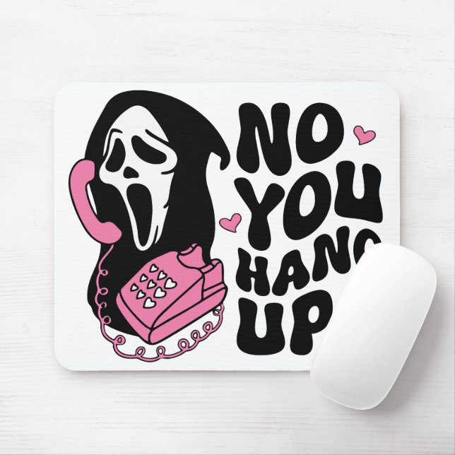 "Hang Up" Ghostface Horror Fan Gift Mouse Mat (With Mouse)