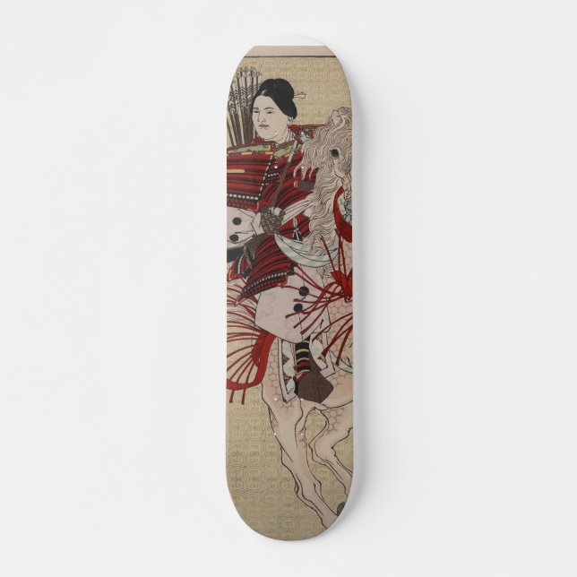 Hangakujo, Female Samurai circa 1885 Skateboard (Front)