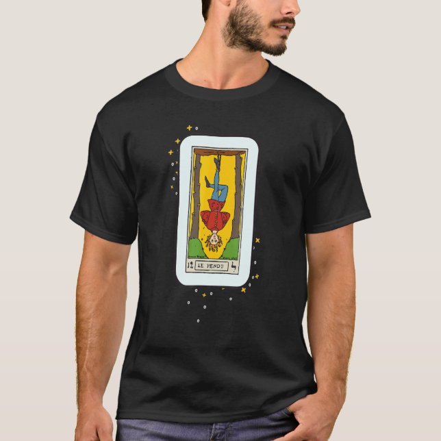 Hanged Man Tarot Card Occult Beliefs Divination Fa T-Shirt (Front)