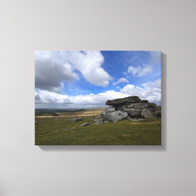 Hangershell Rock Dartmoor Canvas Print (Front)