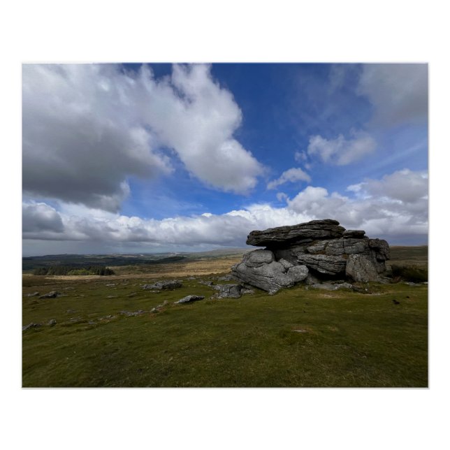 Hangershell Rock Dartmoor Poster (Front)