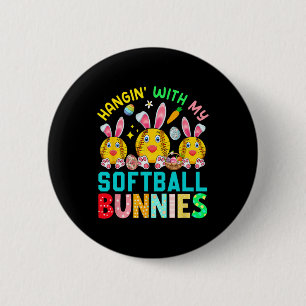 Hangin' With My Bunnies Easter Day Costume Softll 6 Cm Round Badge