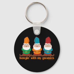Hangin' With My Gnomies Blue Key Ring