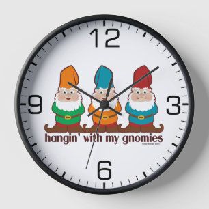 Hangin' With My Gnomies Clock
