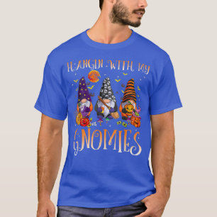 Hangin' With My Gnomies Cute Halloween Pumpkin Gno T-Shirt