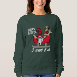 Hangin' with My Gnomies - Funny Christmas Gnomes Sweatshirt