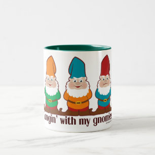Hangin' With My Gnomies Two-Tone Coffee Mug