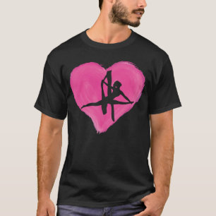 Hanging Aerialist Aerial Hoop Heart Air Acrobatic T-Shirt