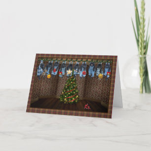 Hanging Around Christmas Card