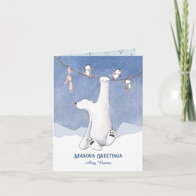 Hanging Around For Christmas Card (Front)