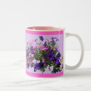 Hanging Basket in Purple & Pink Mug
