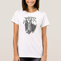 Hanging bat ladies t-shirt