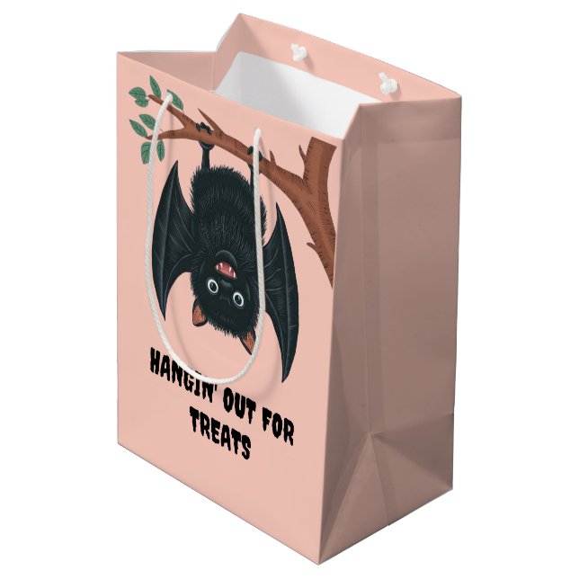 Hanging Bat Medium Gift Bag (Back Angled)