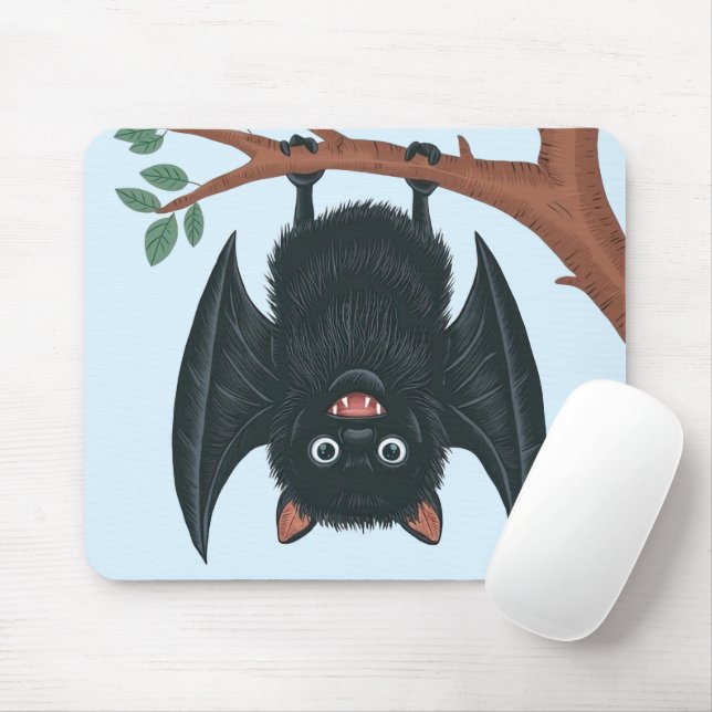 Hanging Bat Mouse Mat (With Mouse)