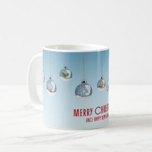Hanging Baubles Merry Christmas Mug