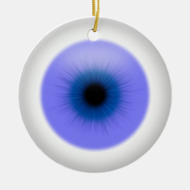 Hanging Blue Eye on Eyeball Ornament (Front)