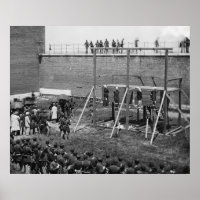 Hanging Bodies of Lincoln Conspirators, 1865