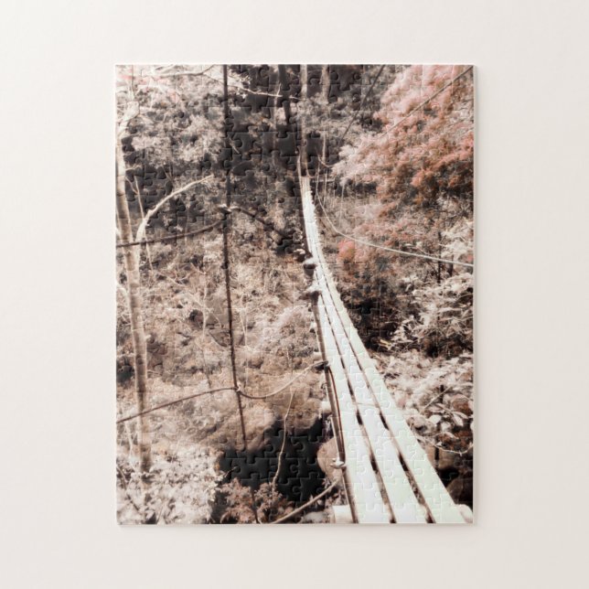 hanging bridge jigsaw puzzle (Vertical)