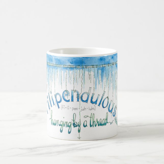 Hanging By a Thread Coffee Mug (Center)