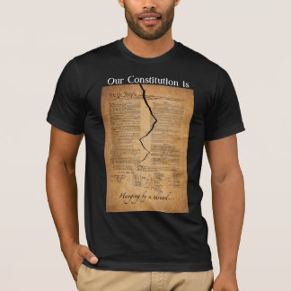 Hanging by a thread on Black Shirt