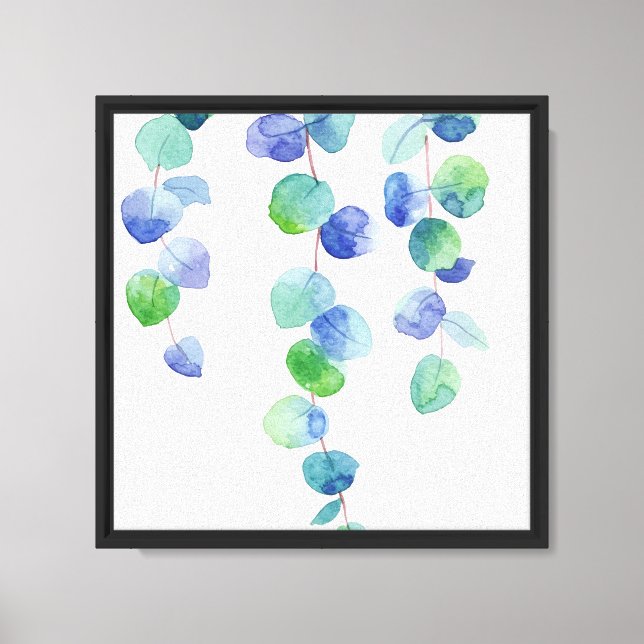 Hanging eucalyptus canvas print (Front)