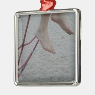 hanging foot climbing frame feet playground sand metal tree decoration