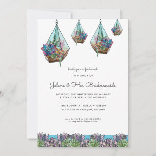 Hanging Geometric Terrarium Bridesmaid Brunch