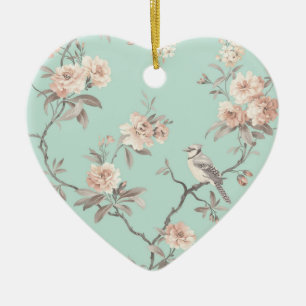 Hanging Heart Ornament - Shabby Chic