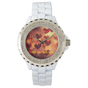 Hanging Hearts Wrist Watch - Customizable