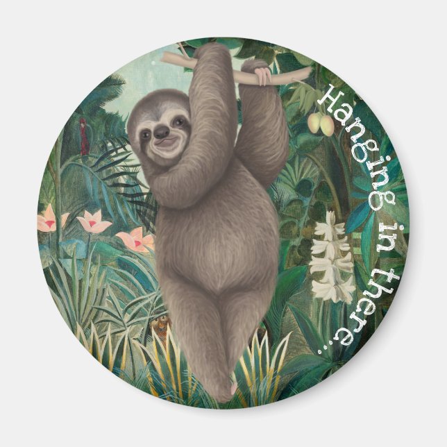 Hanging In There - Sloth Magnet (Front)