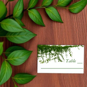 Hanging Ivy Greenery Wedding Place Card