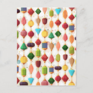 Hanging Jewels Beaded Curtain Postcard