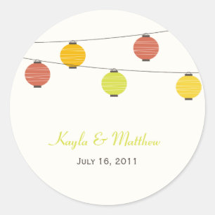 Hanging Lanterns Favour Stickers or Envelope Seals