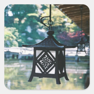 Hanging Lanterns Photography Square Sticker