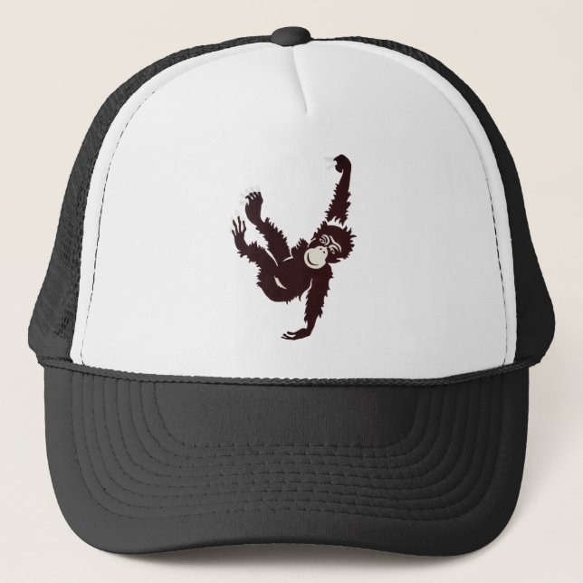 Hanging Monkey Trucker Hat (Front)