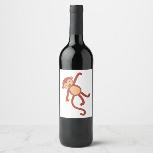 Hanging Monkey Wine Label
