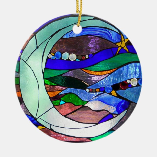 Hanging Moon Ornament (Front)