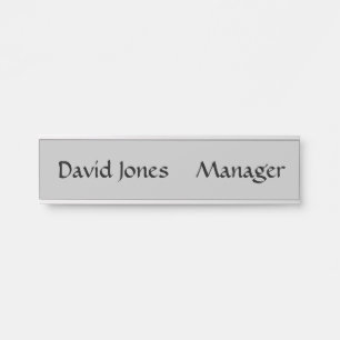 Hanging Name Plate