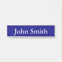 Hanging Name Plate, Standard (2" x 8"), Silver