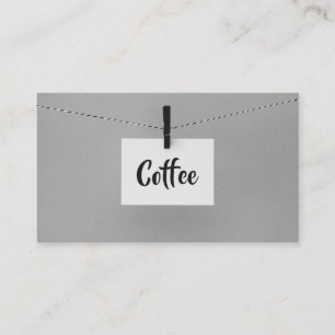 Hanging Note Word Beyond Coffee Punch-Card Loyalty Card