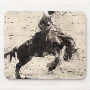 Hanging On - Bronco Busting Champ Mouse Mat